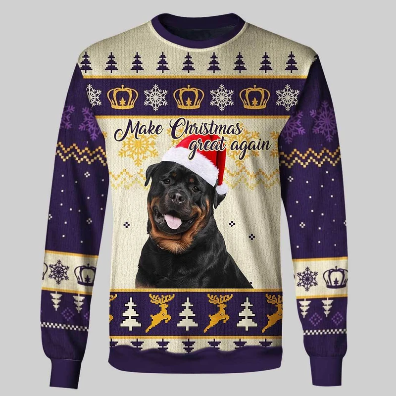 Awesome hoodie 3d all print ROTTWEILER XMAS Hoodie for Men and Women, Zip Hoodies, Sweatshirt NQ229
