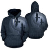 Awesome hoodied 3D ALL Print Raven And Odin&#39;S Eye Blue Grey-Men and Women Hoodie - HBC0002