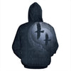 Awesome hoodied 3D ALL Print Raven And Odin&#39;S Eye Blue Grey-Men and Women Hoodie - HBC0002