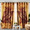 Awesome hoodied Raven Viking Art Printed 3D Grommet Window Curtains NQC0029