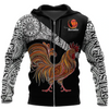Awesome hoodie 3d all print Rooster King Tribal Pattern for Men and Women, T-Shirt, Zip Hoodies, Sweatshirt NQ158