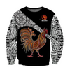 Awesome hoodie 3d all print Rooster King Tribal Pattern for Men and Women, T-Shirt, Zip Hoodies, Sweatshirt NQ158