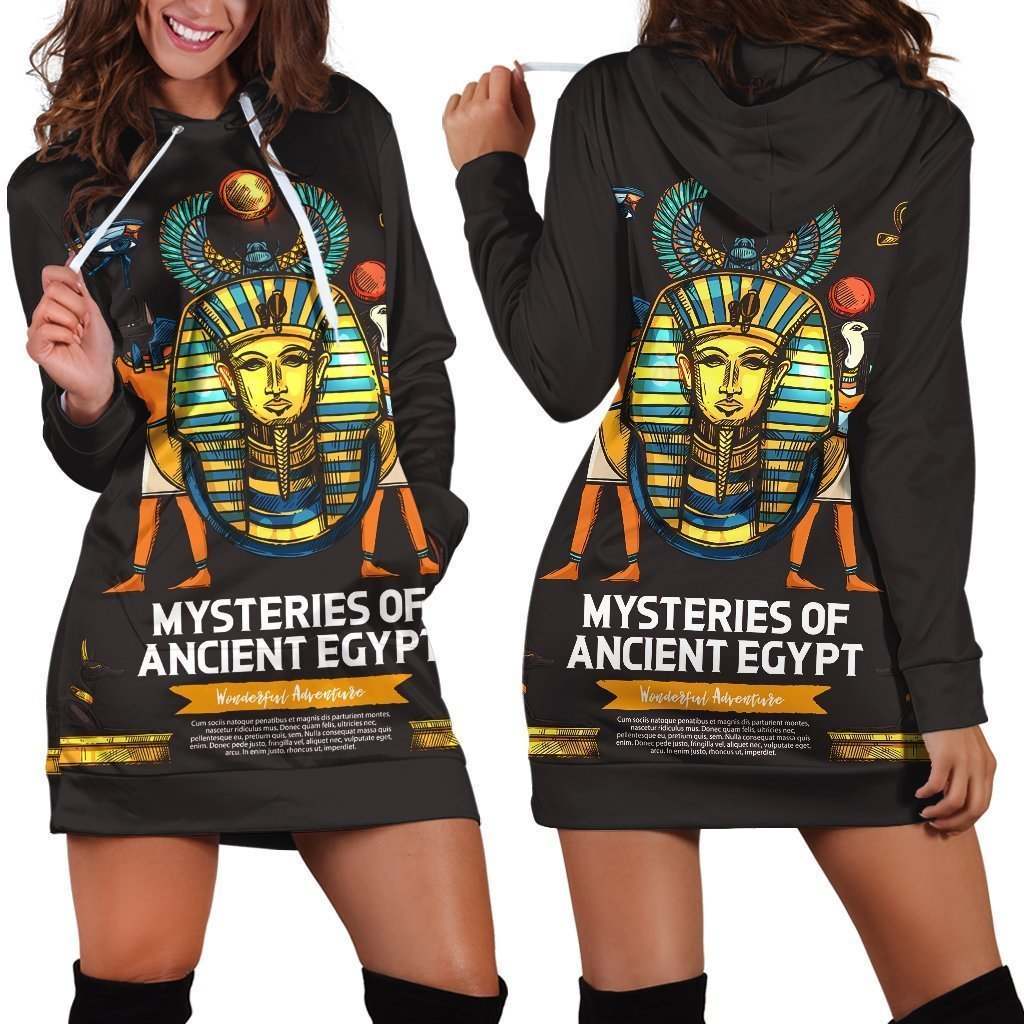All Over Printed Royalty Hoodie Dress