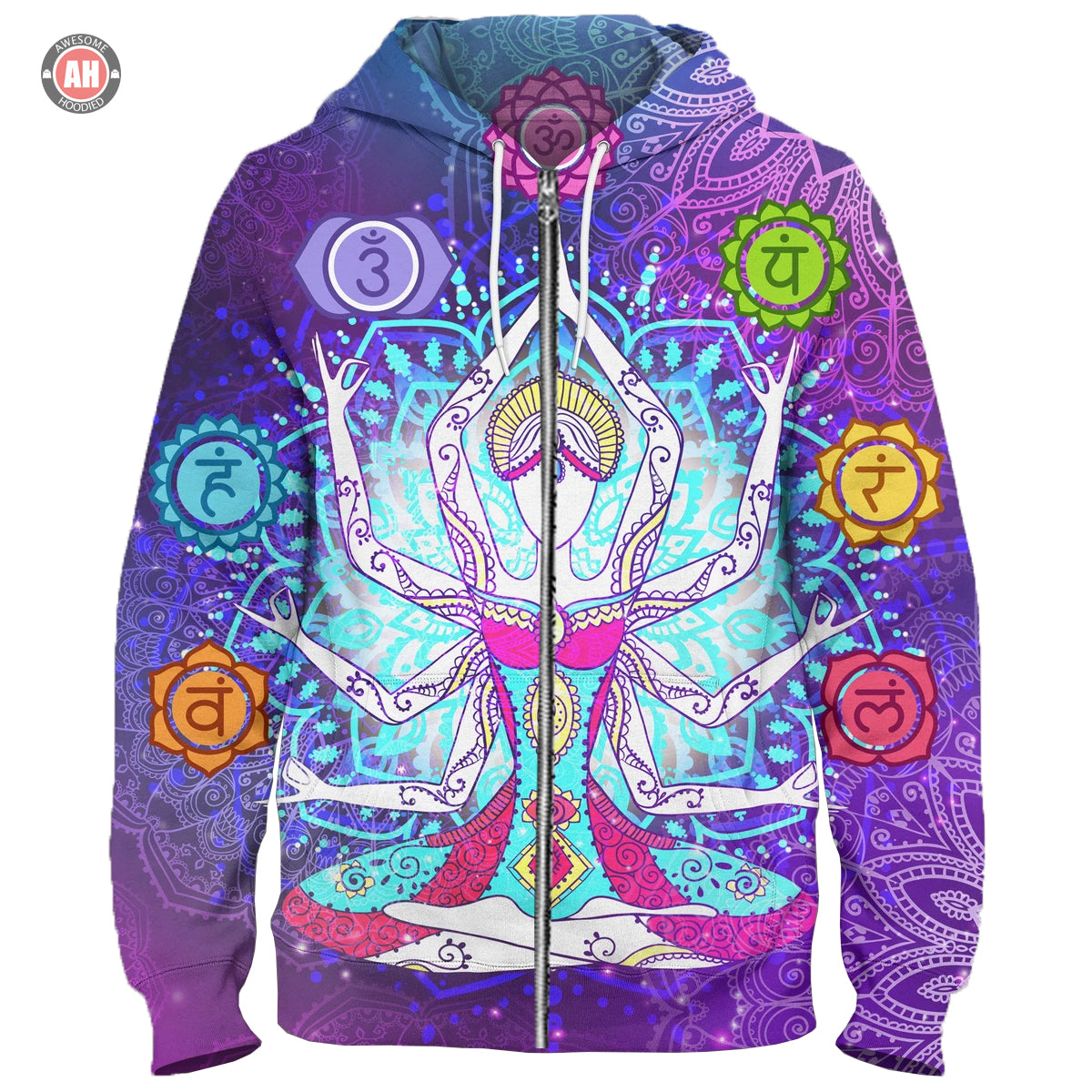 Awesome hoodie 3d all print Seven Chakra Energy Centers Hoodie, Zip Hoodie NQ116