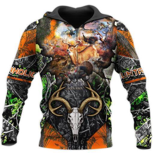 Awesome hoodie 3d all print Skull Bow Hunter for Men and Women, T-Shirt, Zip Hoodies, Sweatshirt NQ449