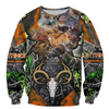 Awesome hoodie 3d all print Skull Bow Hunter for Men and Women, T-Shirt, Zip Hoodies, Sweatshirt NQ449