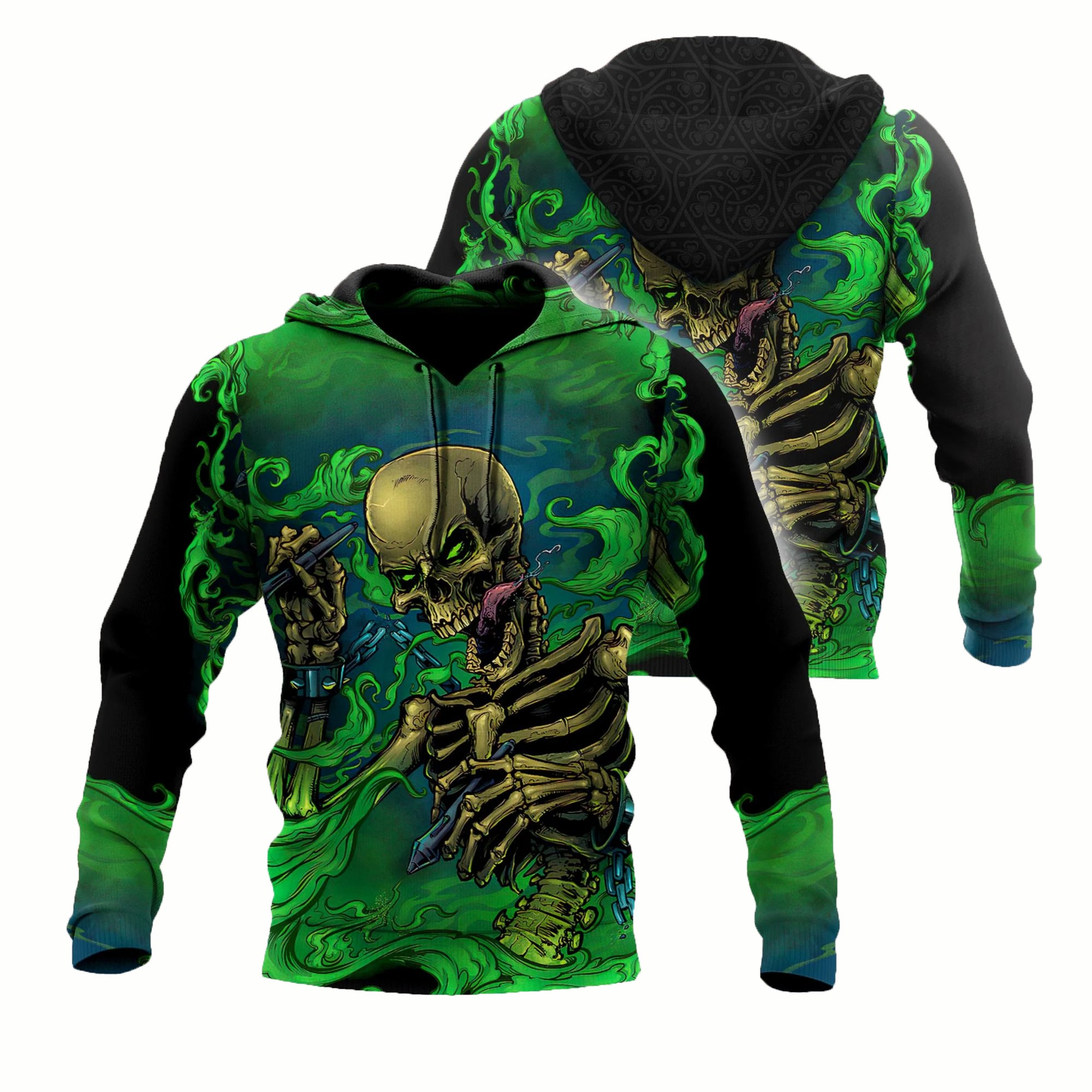 Awesome hoodie 3d all print Skull Get High for Men and Women, T-Shirt, Zip Hoodies, Sweatshirt NQ320