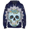 Awesome hoodie 3d all print Skull Paisley Mandala Hoodie, Zip Hoodie NQ389