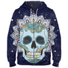Awesome hoodie 3d all print Skull Paisley Mandala Hoodie, Zip Hoodie NQ389