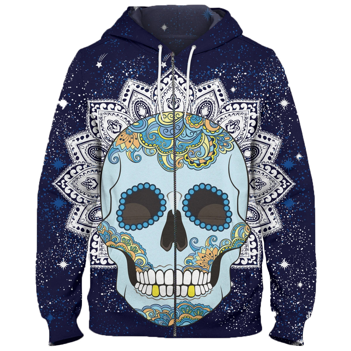 Awesome hoodie 3d all print Skull Paisley Mandala Hoodie, Zip Hoodie NQ389