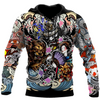 Awesome hoodie 3d all print Samurai Geisha and Lion for Men and Women, T-Shirt, Zip Hoodies, Sweatshirt NQ130