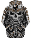 Awesome hoodie 3d all print Samurai Skull for Men and Women, T-Shirt, Zip Hoodies, Sweatshirt NQ296