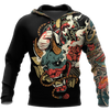 Awesome hoodie 3d all print Oni Tattoo Art for Men and Women, T-Shirt, Zip Hoodies, Sweatshirt NQ0076