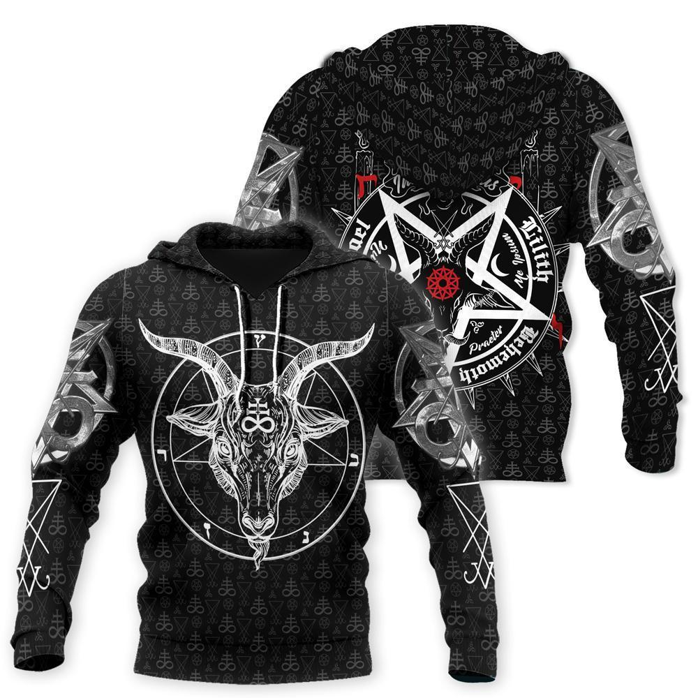 Awesome hoodie 3d all print Satanic Devil for Men and Women, T-Shirt, Zip Hoodies, Sweatshirt NQ165