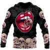 All Over Print Sexy Lip Love Skull for Men and Women, T-Shirt, Zip Hoodies, Sweatshirt HBC0076
