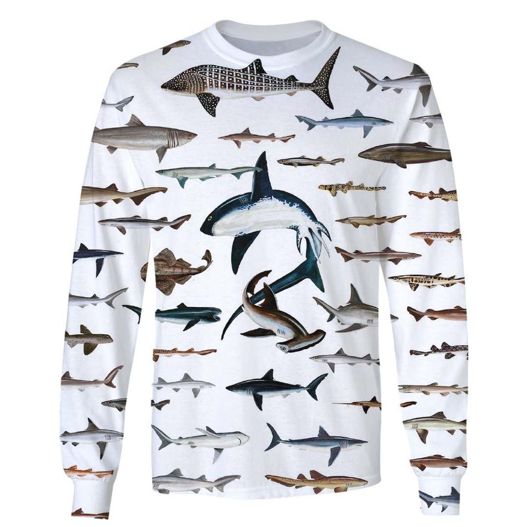 3D All Over Print Shark Hoodie