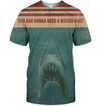 3D All Over Print Shark Jaws Hoodie