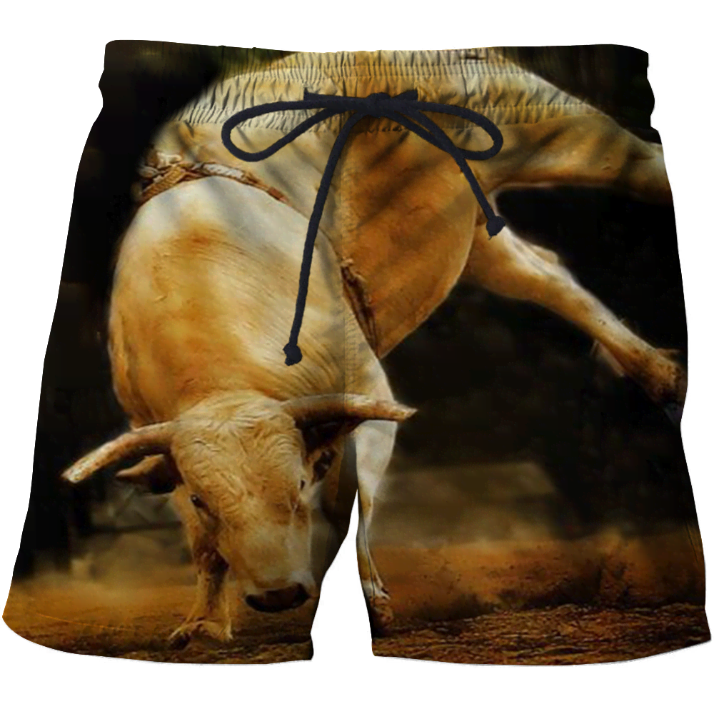 3D All Over Print Bull White Crazy Bull