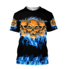 Awesome hoodie 3d all print Skull On Blue Fire Art Skulls for Men and Women, T-Shirt, Zip Hoodies, Sweatshirt NQ139