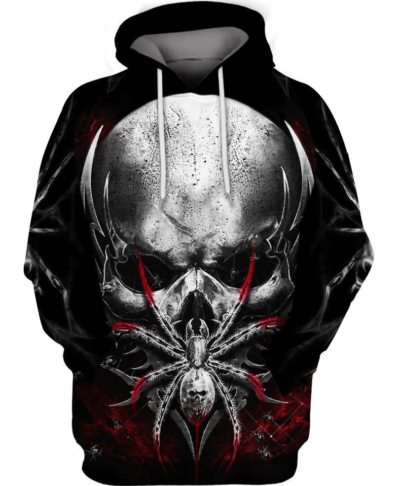 Awesome hoodie 3d all print Skull Spider for Men and Women, T-Shirt, Zip Hoodies, Sweatshirt NQ297