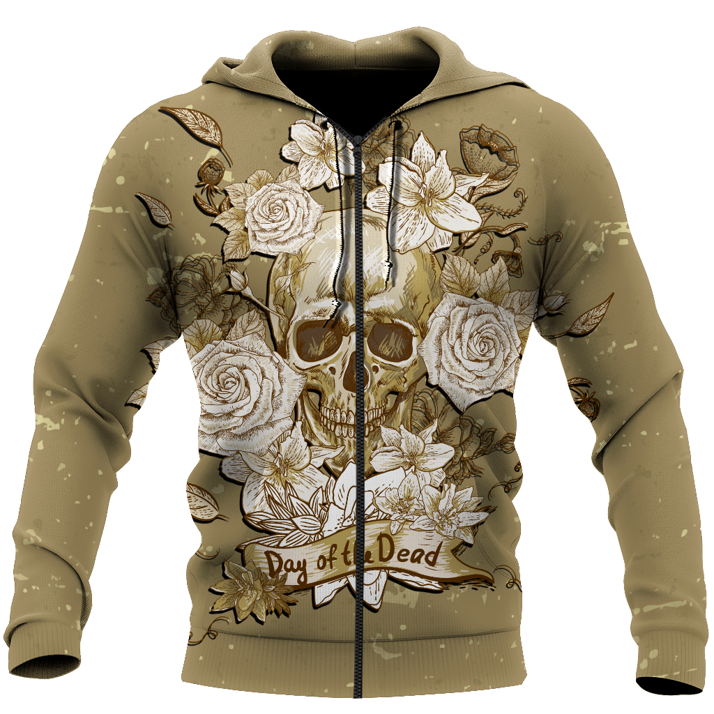 All Over Print Skull day of the dead for Men and Women, T-Shirt, Zip Hoodies, Sweatshirt HBC0073