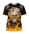 Awesome hoodie 3d all print Skulls On Fire Hoodie for Men and Women, T-Shirt, Zip Hoodies, Sweatshirt NQ183