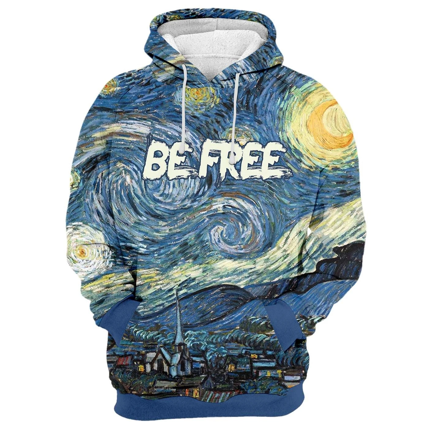 Awesome hoodie 3d all print Starry Night for Men and Women, T-Shirt, Zip Hoodies, Sweatshirt NQ268