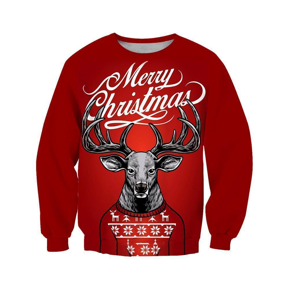 3D All Over Printed Deer Christmas Shirts Special