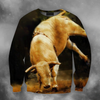3D All Over Print Bull White Crazy Bull