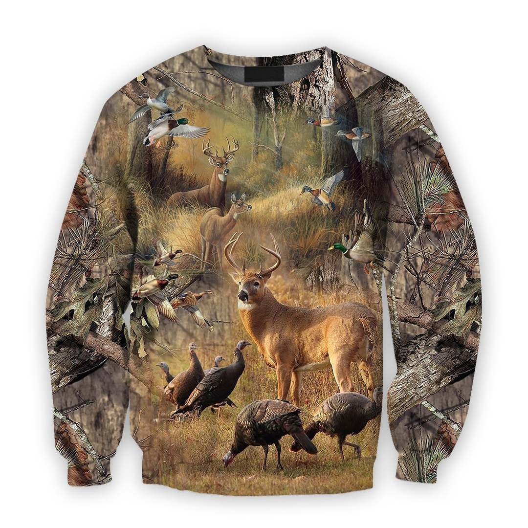 All Over Printed Love Hunting Camo Shirts