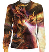 All Over Print Fire Breathing Lizard