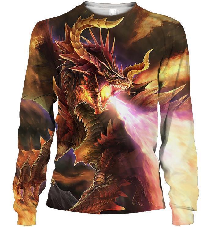 All Over Print Fire Breathing Lizard