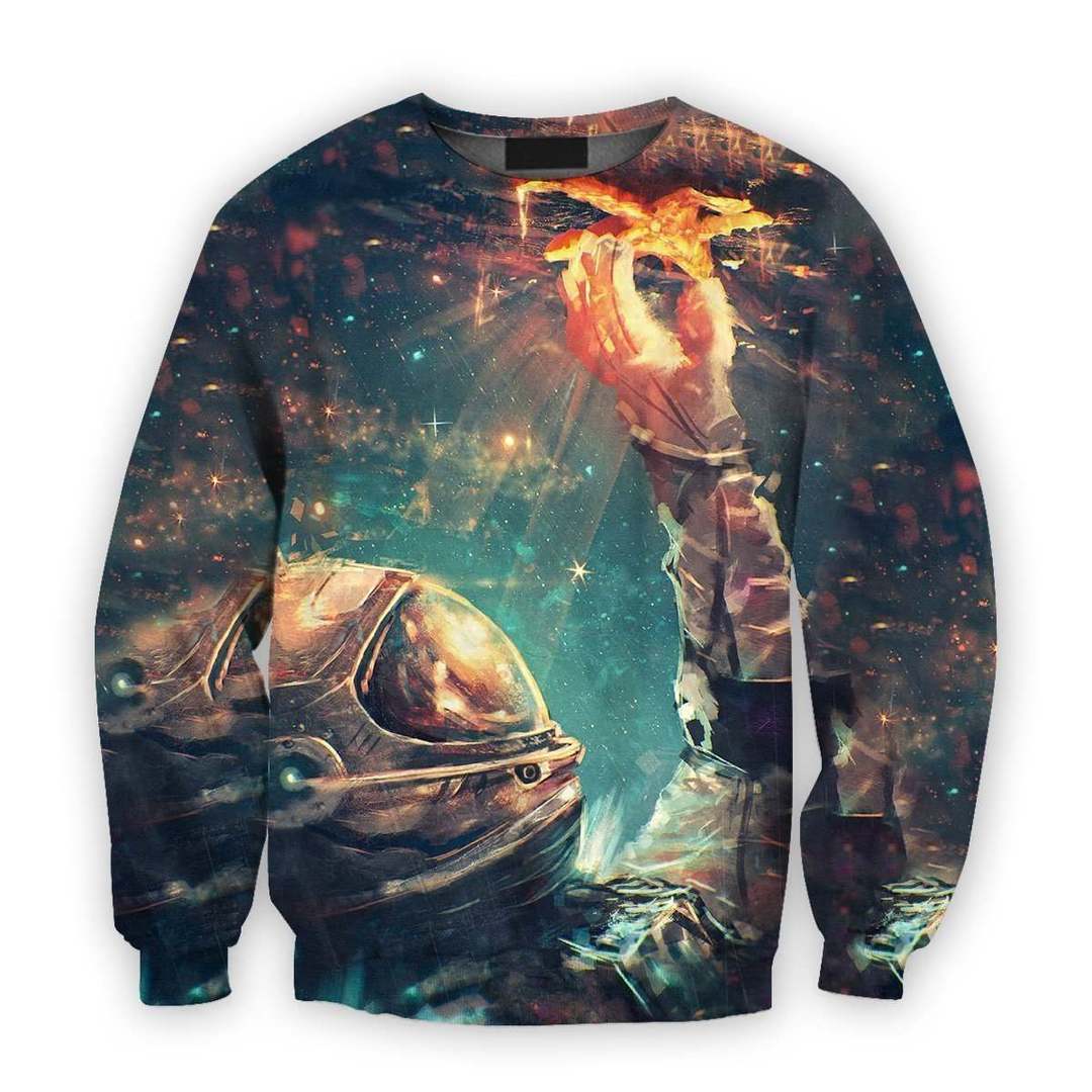 3D all over print Astronaut Touching Space