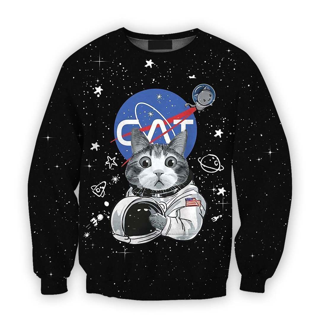 3D all over print cat astronaut