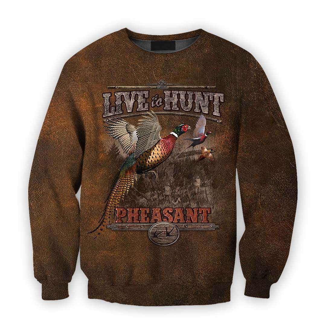 All Over Printed Live To Hunt Pheasant