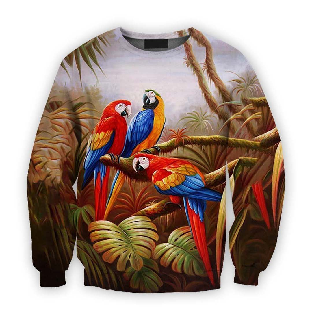 All Over Printed Parrots Shirts H404