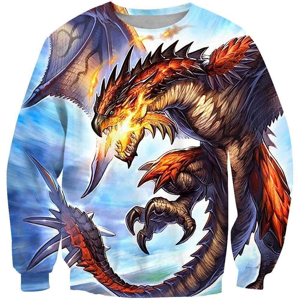 All Over Print Dragon Hoodie