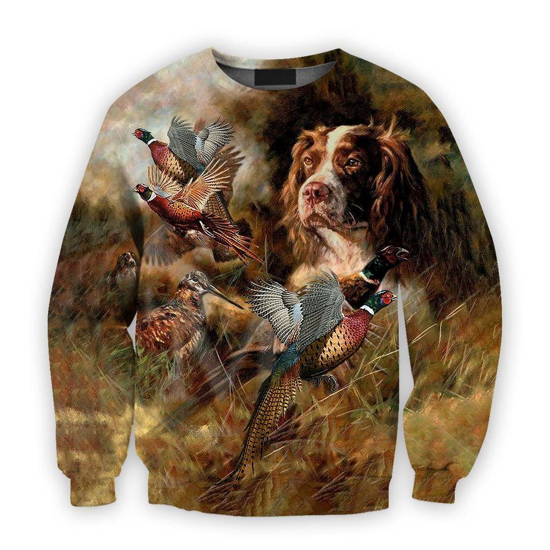 All Over Print Hunting Dog Shirts