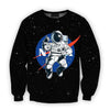 3D all over print nasa astronaut in the space