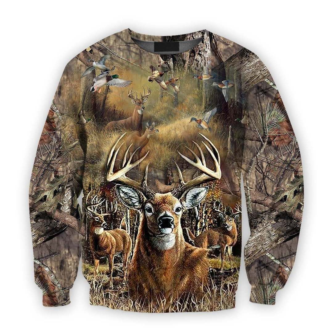 3D All Over Printed Love Hunting Camo Hoodie