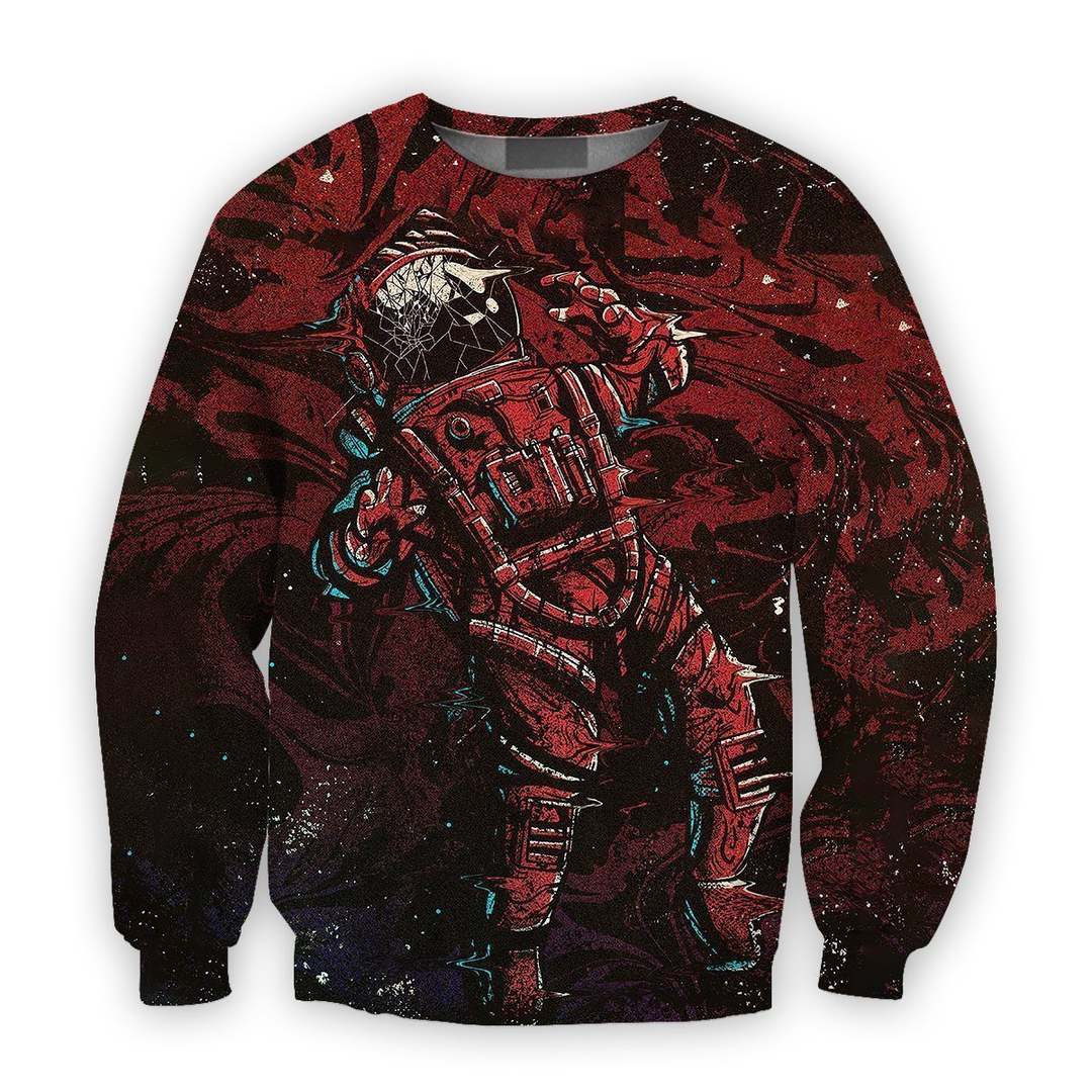 3D all over print astronaut in space