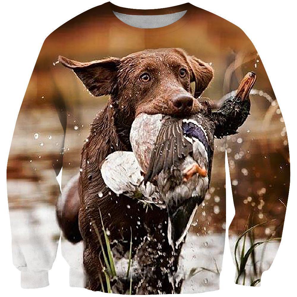 All Over Printed Flat Coated Retriever