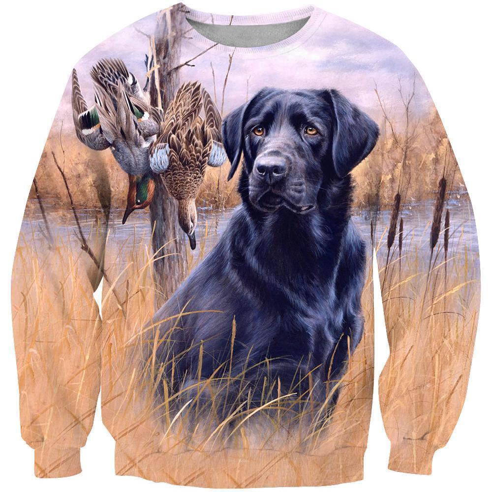 All Over Printed Black Golden Retriever
