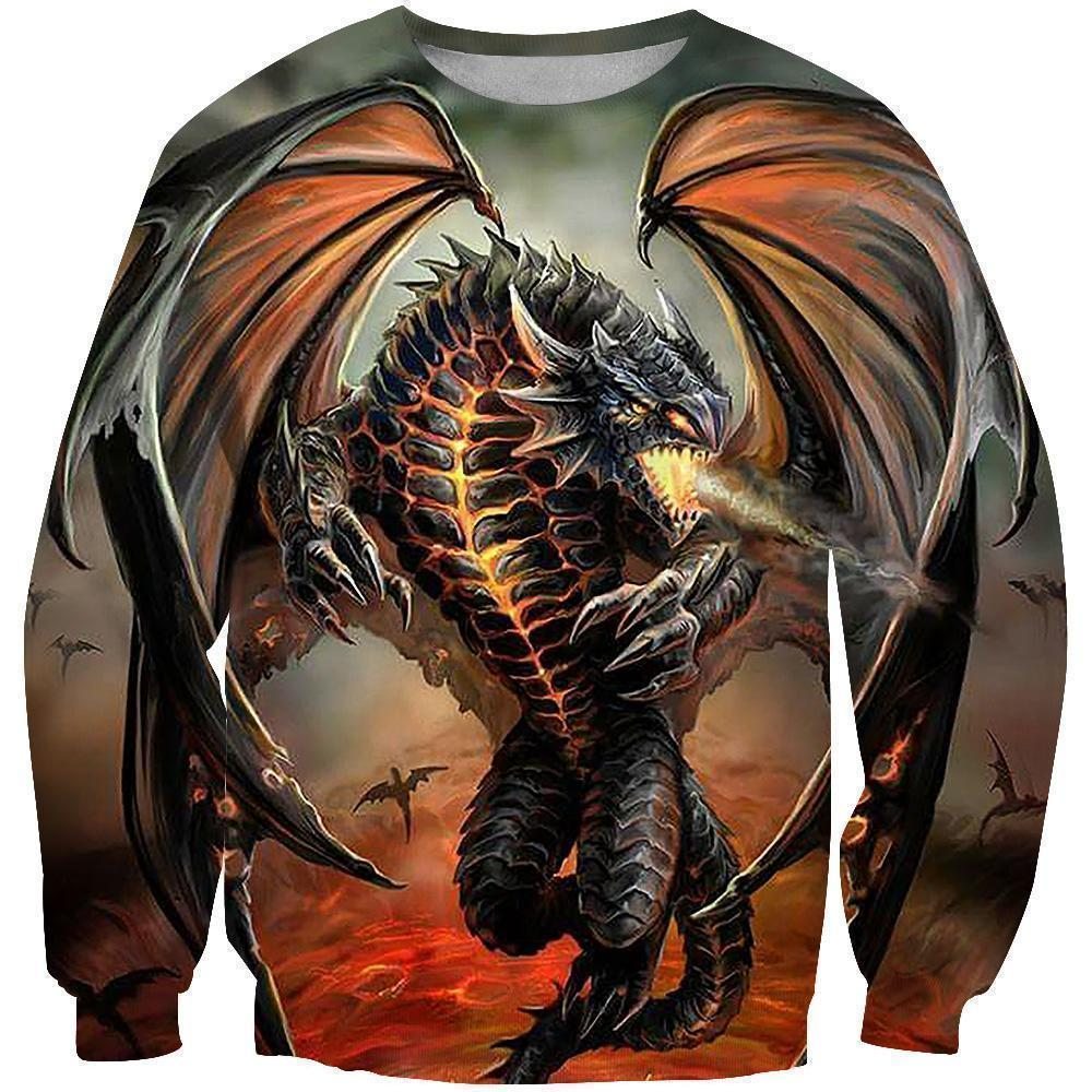 All Over Print Dragon Shirts