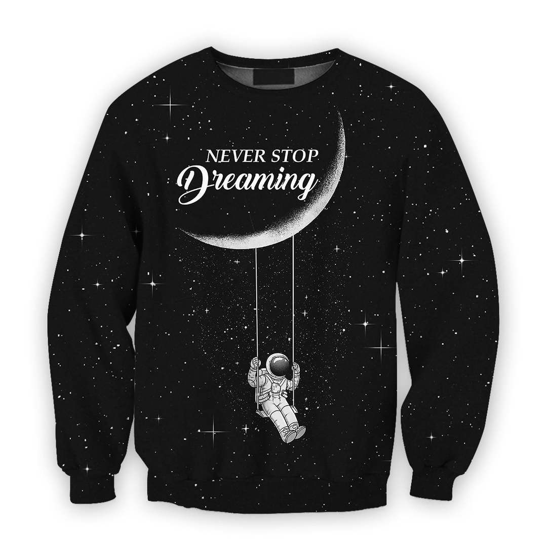 3D all over print astronut dreaming outerspace