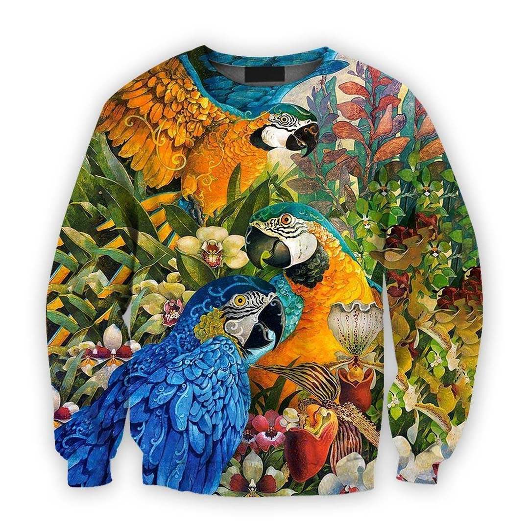 All Over Printed Parrots Shirts H393