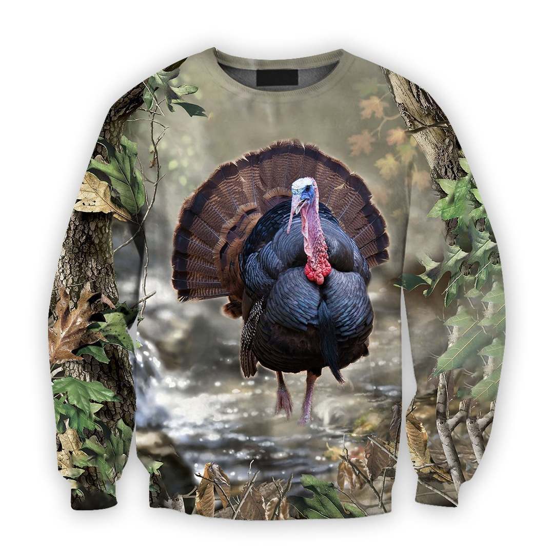 All Over Printed Turkey Hunting Camo Shirts