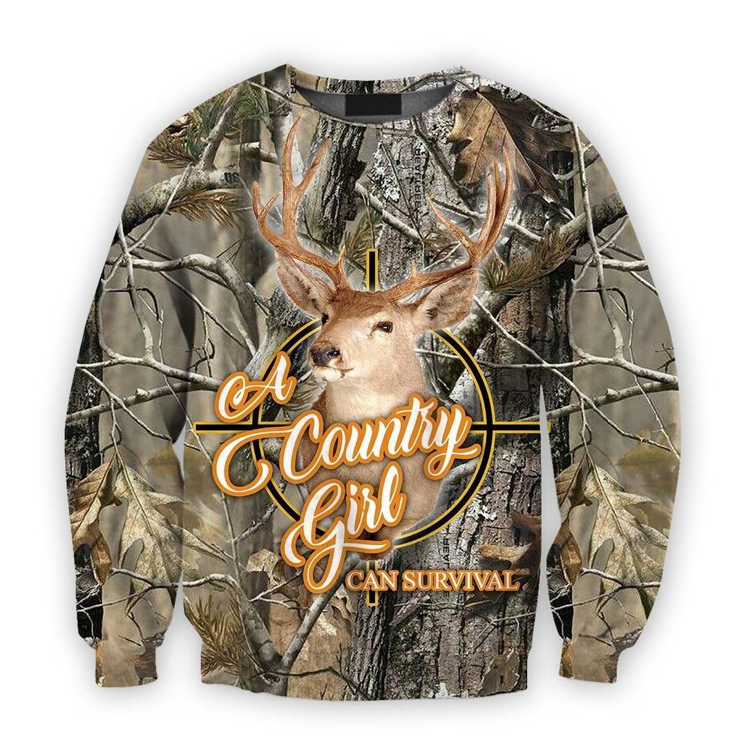 All Over Printed Country Girl Can Survival