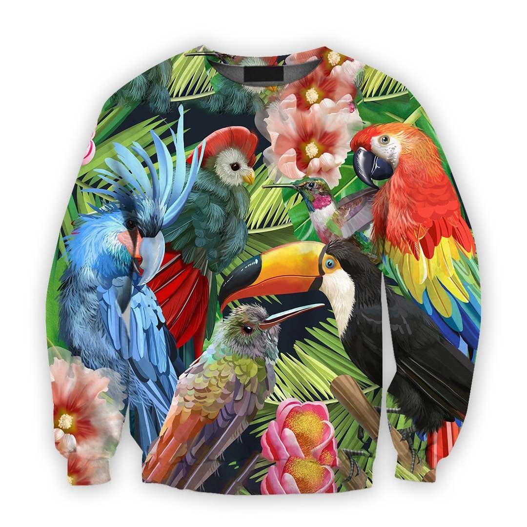 All Over Printed Parrots Shirts H207B
