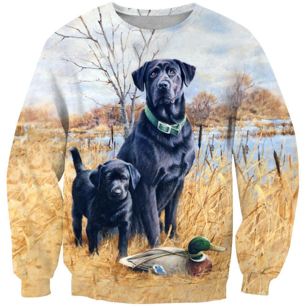 All Over Print Black Labrador